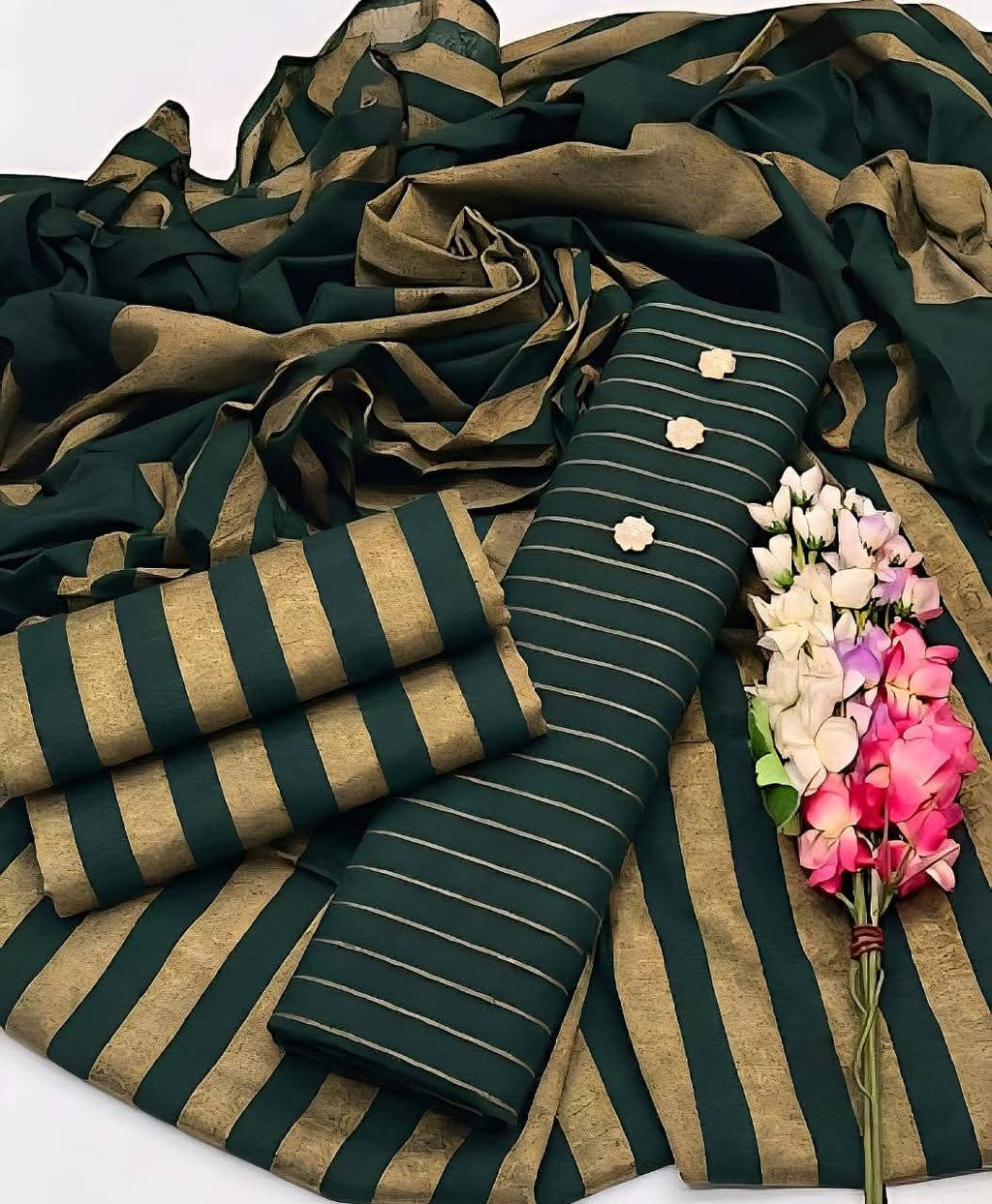 Pure Marina 3-Piece Suit, Bottle Green